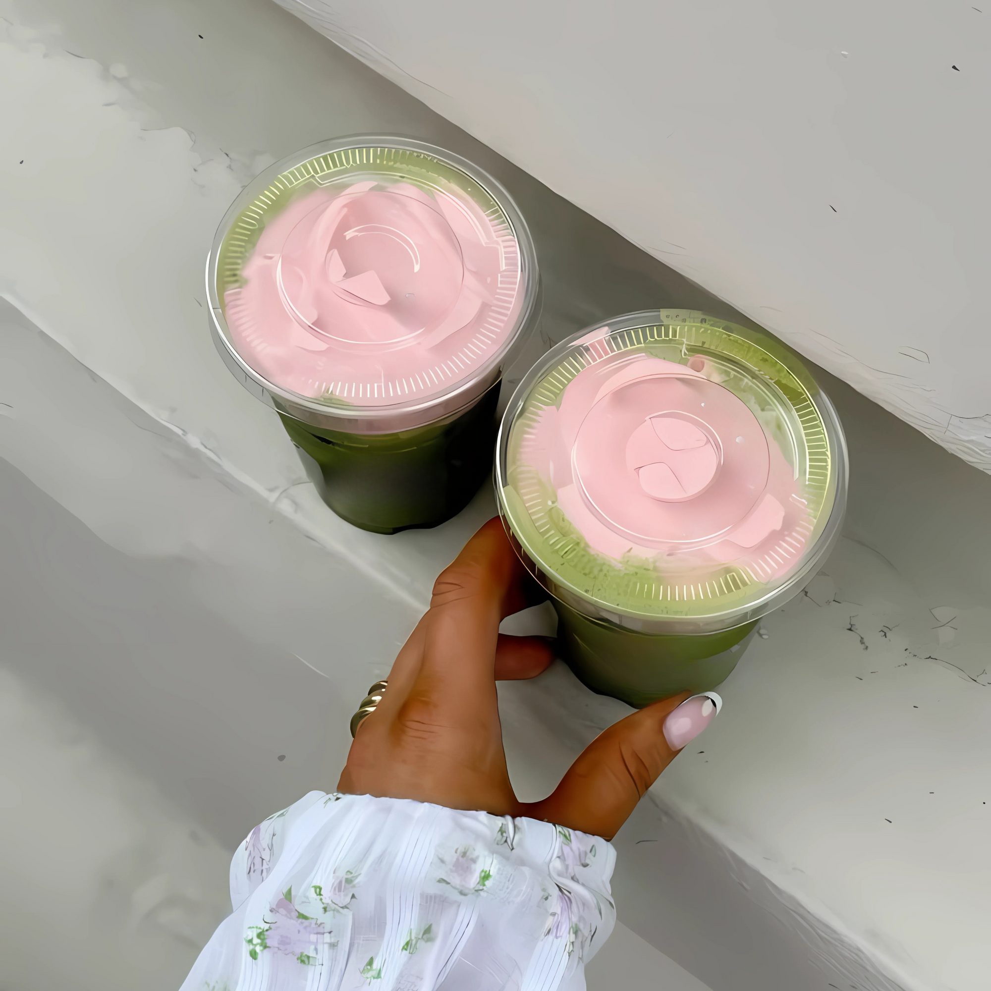 Strawberry Matcha Cloud