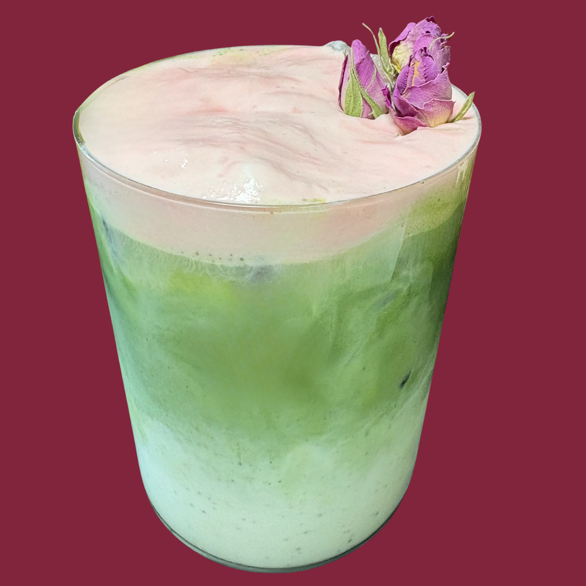 Matcha Rose Latte